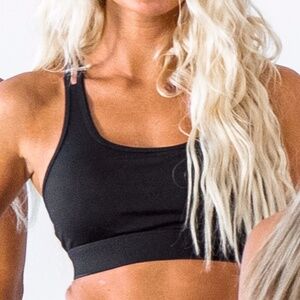 FNX Brand Black Strappy Back Live Sports Bra